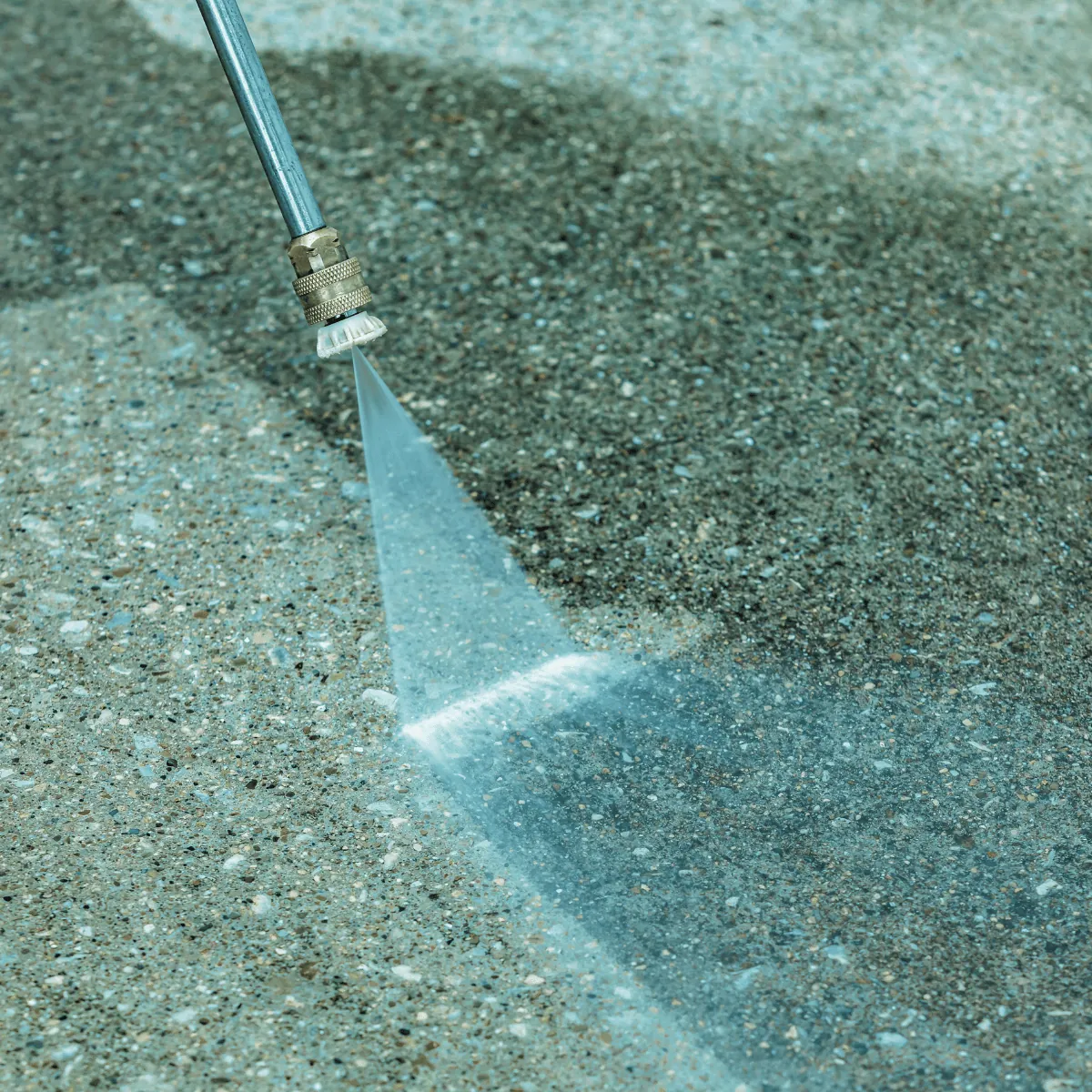 Professional driveway pressure washing service
